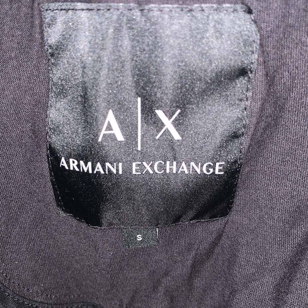 NWT AX Armani Exchange black blazer sweatshirt -S - Picture 5 of 6
